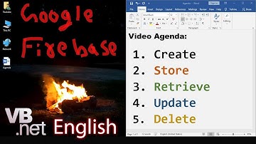 Google FireBase INSERT, SELECT, UPDATE, DELETE Data | VB.Net English