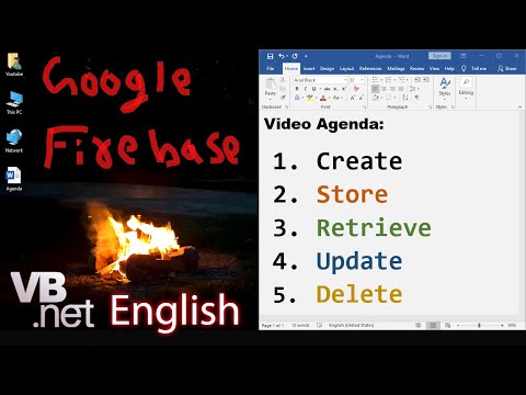 Google FireBase INSERT, SELECT, UPDATE, DELETE Data | VB.Net English