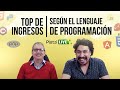 Top de ingresos según el lenguaje de programación