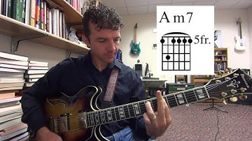 Min 7th Bar Chords - 6th and 5th String Root - Am7 and Dm7