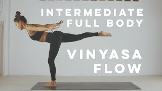 INTERMEDIATE FULL BODY VINYASA FLOW - yoga 60 minutes with ABSMO - 2020