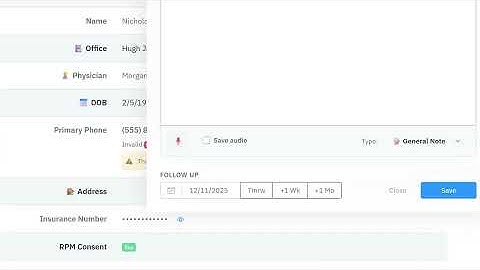 Voice-to-Text Clinical Notes with Audit Trail (FairPath by Intelligence Factory)