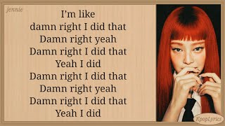 Jennie, Childish Gambino & Kali Uchis Damn Right 