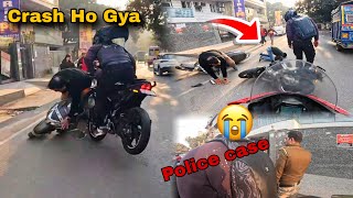 Live Crash Hero Xtreme 125R Police Case Ho Gya Aj Total Loss