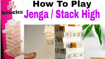 How to play Number Jenga with 4 Dice|Stack High|Unboxing kids Toy & playing wooden Jenga|Play Rules
