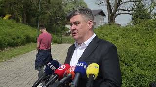 Zoran Milanović dao izjavu za medije o NATO-u i o nabavci Rafalea