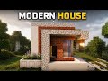 Easy Minecraft Starter Modern House Tutorial (Step-by-Step) #minecraftshorts 