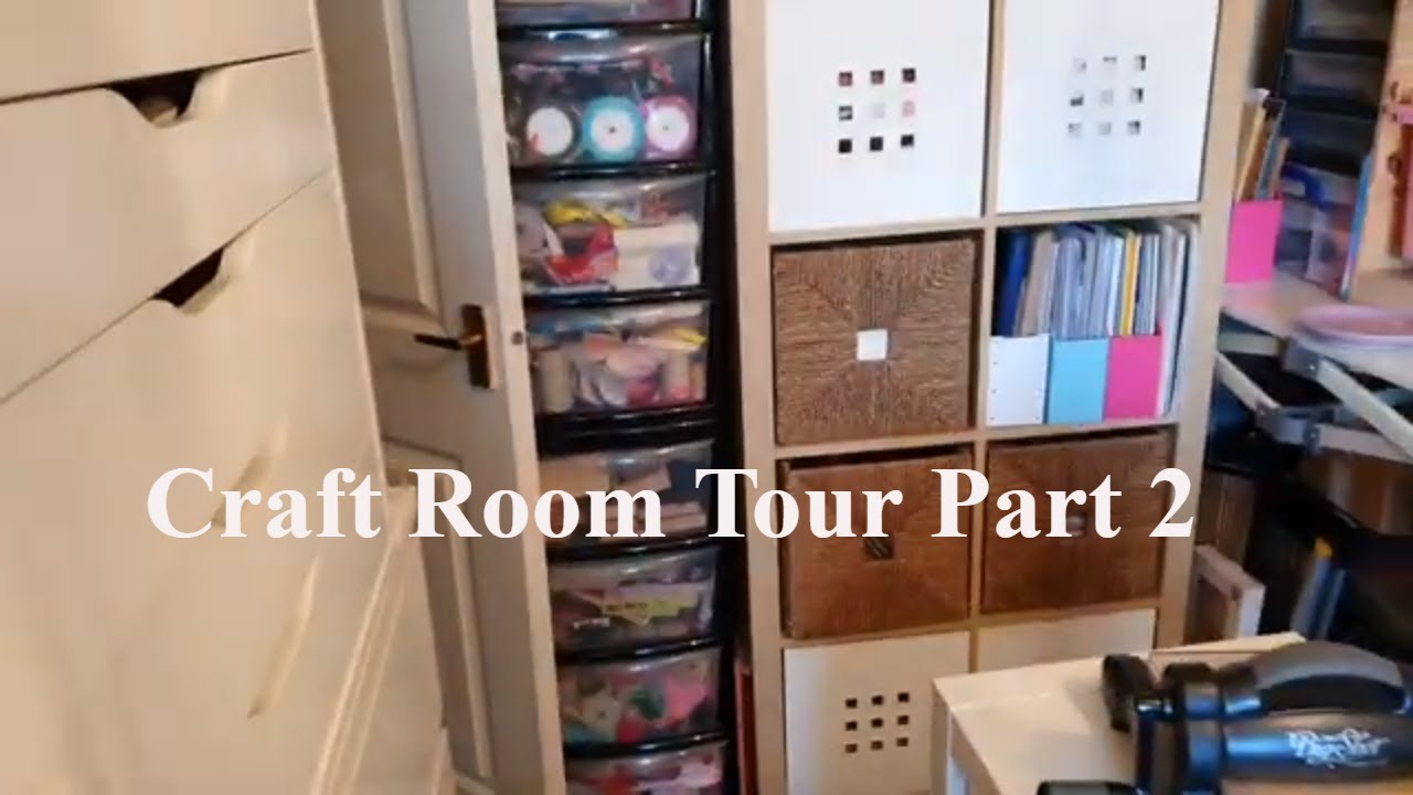 Craft room tour Part 2. How I organize my craft room! - YouTube