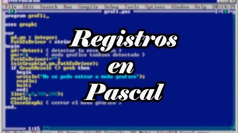 Registros en Pascal
