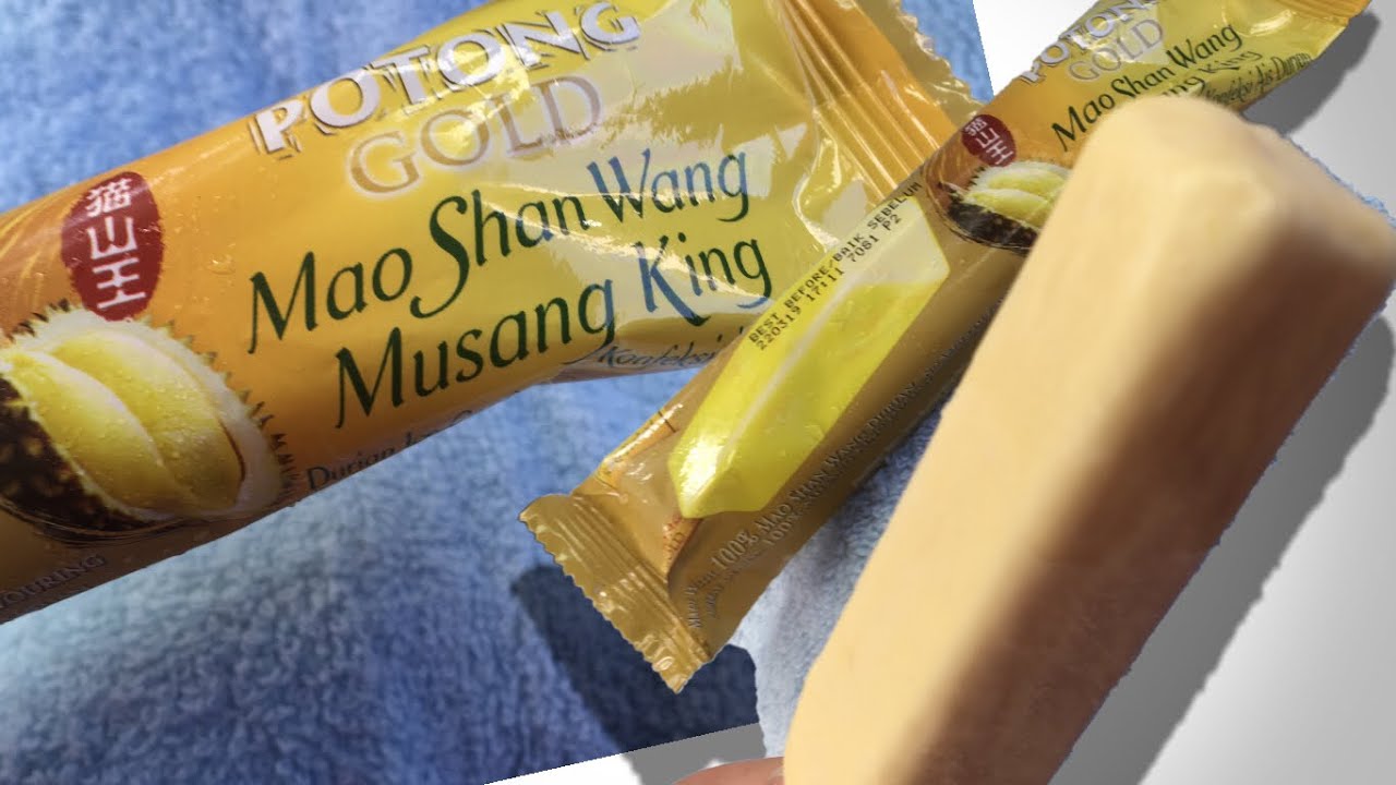 Musang King Durian Ice-cream 猫山王冰淇淋 - YouTube