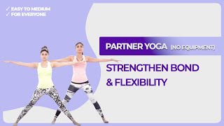 10-Min Partner Yoga 🤝 | Strengthen Bond, Flexibility & Trust | Shilpa Shetty Yoga #shilpashetty