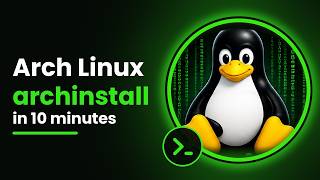 How to Install Arch Linux in 10 Minutes (archinstall + KDE Plasma)