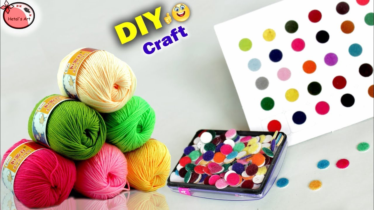 WOW !! Best Craft Idea Out Of Bindi and Woolen || Wall Hanging Making