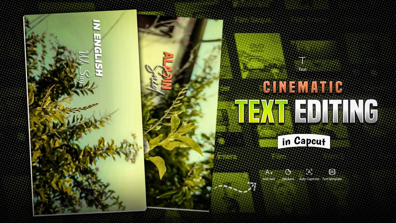 Instagram CINEMATIC Text Video Editing In Capcut / Cinematic Text ...