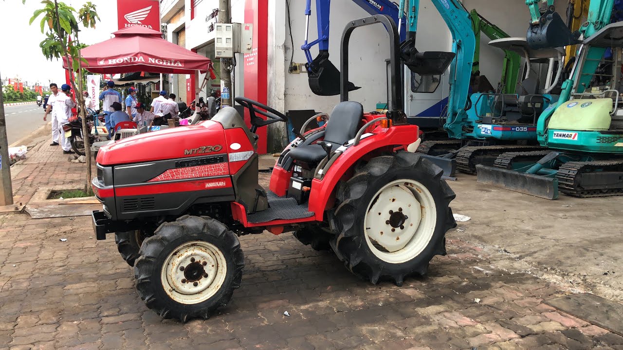 Máy Cày Mitsubishi MT220 2 Cầu Trợ Lực  Lái | Giá Trong Video : Cửa Hàng Nông Ngư Cơ Nguyễn Văn Châu