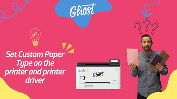 Set a custom paper size in your Canon LBP-623cdw printer