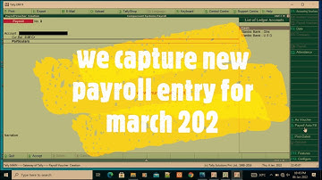 Tally.erp9 payroll module