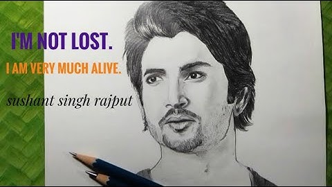 # How to draw  sushant singh rajput time lapse video