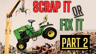 * PART 2 * Scrap It OR Fix It! 1981 John Deere 111 With Briggs Engine!   Is It Dead ?