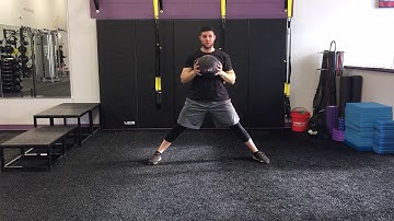 Matthew Ibrahim | Medicine Ball Lateral Squat w/ Press