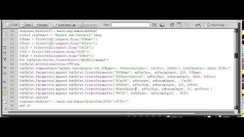 ASP Classic Lessons #10 - Troubleshooting #2 (Invalid Object Name)