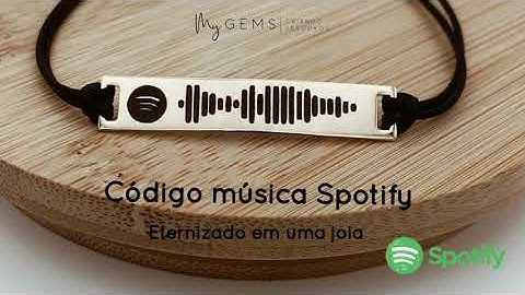 Pulseira Personalizada My gems - Codigo Spotify
