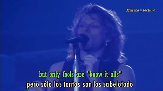 BON JOVI - This ain't a love song (Subtítulado)