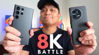 Galaxy S23 Ultra vs OnePlus 11 | 8K Battle! 