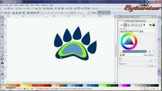 Byteweiser Inkscape Tutorial #12: Make a Cartoon Style Bear Paw