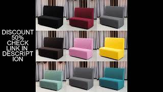 Stretch Armless Sofa Cover Hotel Sofa Slipcover Restaurant Elastic Polar Fleece Spandex Couch Slipco