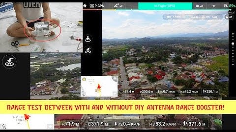 DJI Phantom 3 | Range test with and without D.I.Y Antenna Range Booster!
