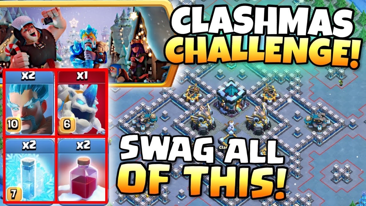 EASIEST WAY to 3 Star SNOW DAY CHALLENGE! Clash of Clans | MERRY CLASHMAS!  - YouTube