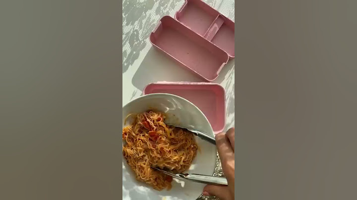 شوفو لانش بكس منى المفضل 😍 #lunchbox #lunchboxideas #noodles