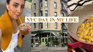 DAY IN MY LIFE LIVING IN NYC VLOG: UPDATES, GROCERY HAUL &amp; COOKING!