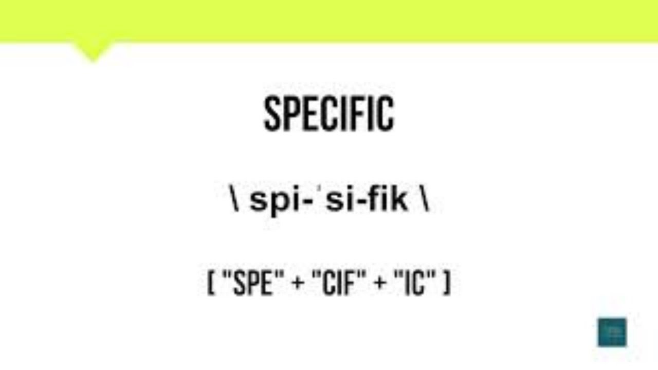 How To Pronounce Specific Meaning Pronunciation YouTube