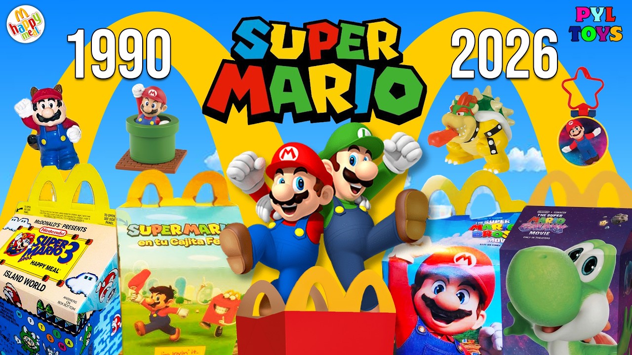 ALL SUPER MARIO TOYS from MCDONALD'S and BURGER KING (1990-2026