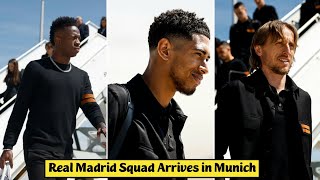 😍 Real Madrid Squad Arrives in Munich Ahead Of Champions League Semi-Final Against Bayern Munich