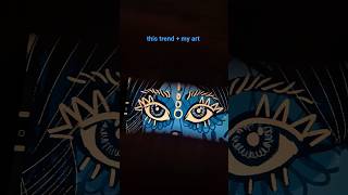 ocean eyes trend with my art #art#eyetrend #artshorts
