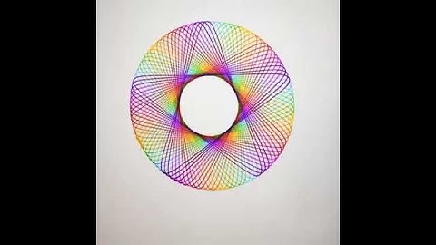 Amazing Spirograph Rainbow