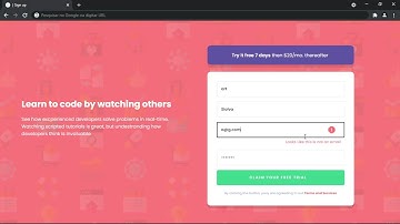 Intro component with sign-up form