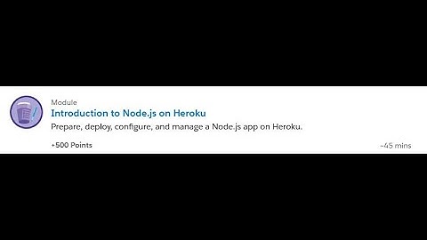 Introduction to Node js on Heroku [Salesforce Trailhead Answers]