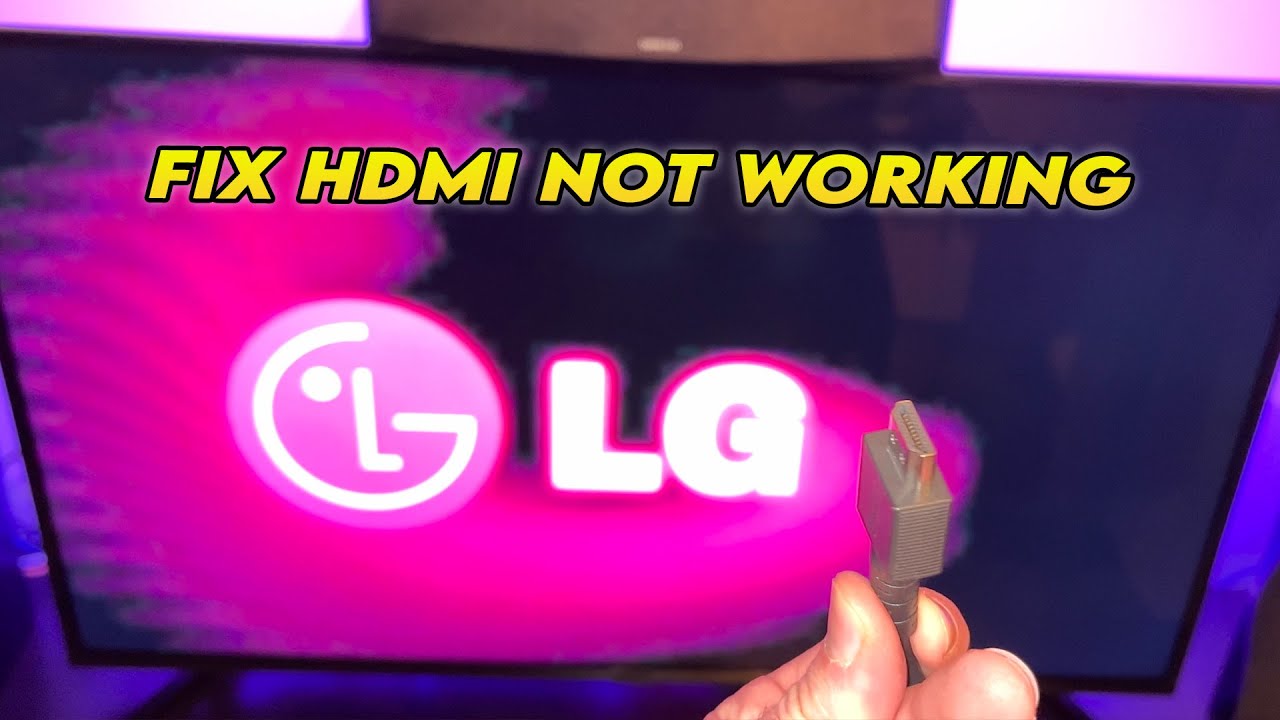 LG TV - How to Fix HDMI No Signal Error - YouTube