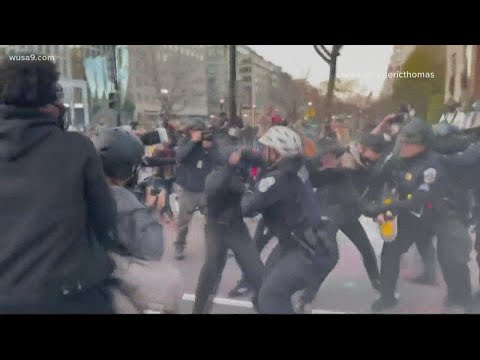 Arrests made during MAGA March, pro-Trump supporters and counter-protesters clash in DC