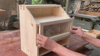 Creative Thinking Recycle Wooden Pallet // How To Make A Bread Box With A Beautiful Design screenshot 4