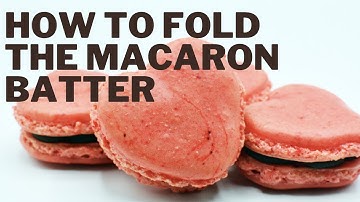 How to fold the macaron batter perfectly