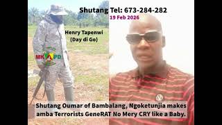 Shutang Oumar of #Bambalang makes Amba Terrorist GeneRAT No Mercy (Henry Tapenwi) to cry like a Baby