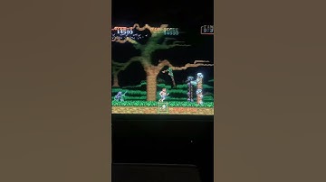 Fw900 CRT recorded w/240fps camera. Ghouls and Ghost for Sega Genesis.