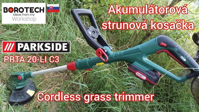 Parkside Cordless Grass Trimmer 20 LI TESTING YouTube