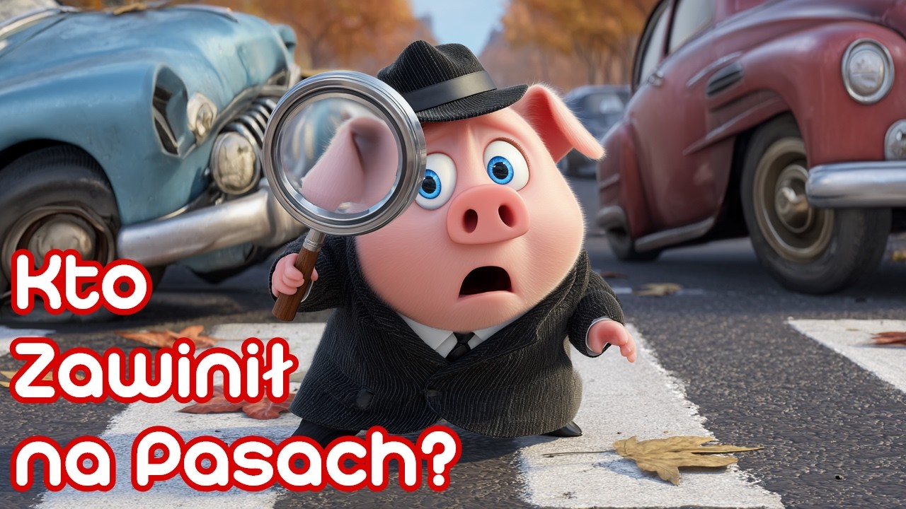 🐷 Detektyw Chrumpciok i Wypadek na Pasach 🚧 | Bajka audiobook dla dzieci 🌙 | Słuchowisko 🎶