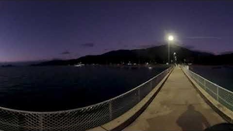 Insta360 ONE RS 1 Inch 360 Edition Low Light video (Palm Cove Jetty)